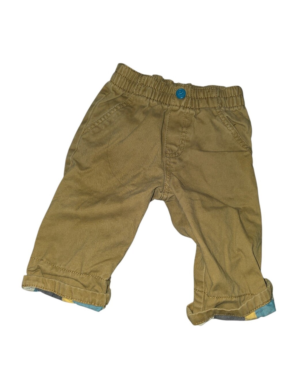 7/6/32. Gymboree Baby Boy Tan Roll-Cuff Casual Pants